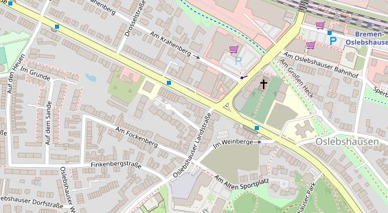 Friseur auf Satellitenbild