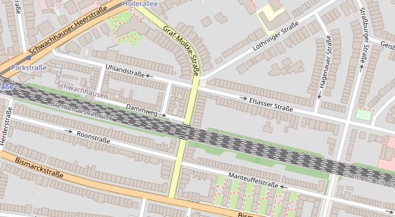 Friseur auf Satellitenbild