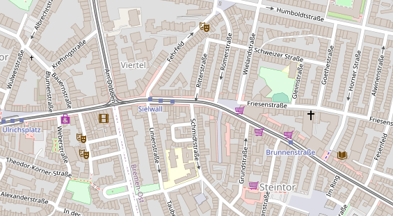 Friseur auf Satellitenbild