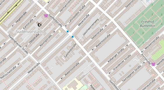 Friseur auf Satellitenbild