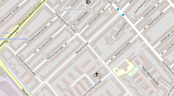 Friseur auf Satellitenbild