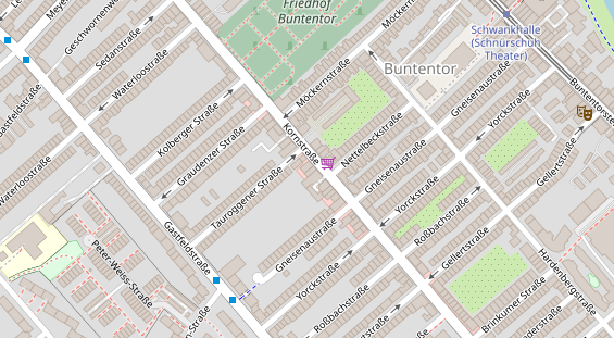 Friseur auf Satellitenbild