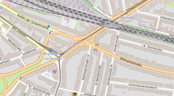 Friseur auf Satellitenbild