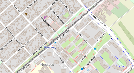 Friseur auf Satellitenbild