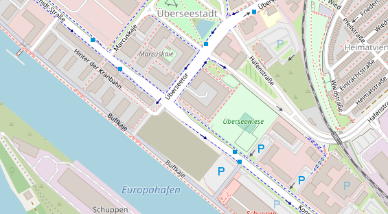 Friseur auf Satellitenbild