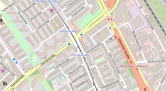 Friseur auf Satellitenbild