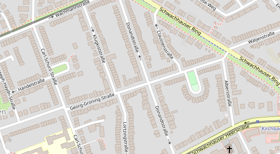 Friseur auf Satellitenbild