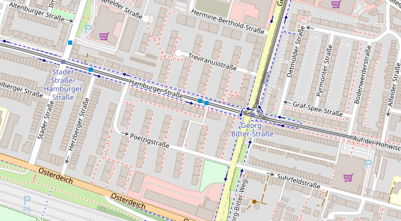 Friseur auf Satellitenbild