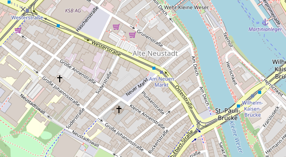 Friseur auf Satellitenbild