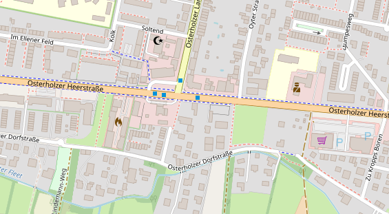 Friseur auf Satellitenbild