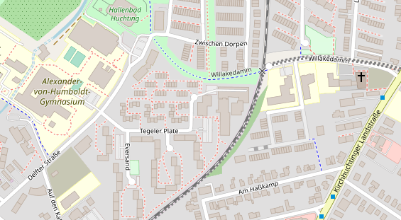 Friseur auf Satellitenbild