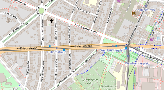 Friseur auf Satellitenbild