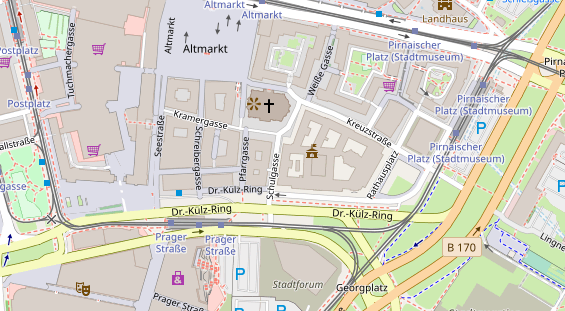 Friseur auf Satellitenbild