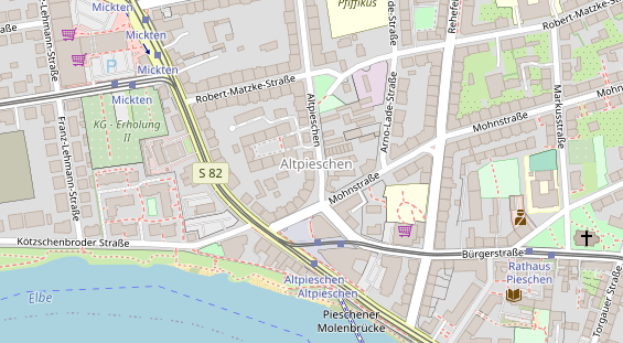 Friseur auf Satellitenbild