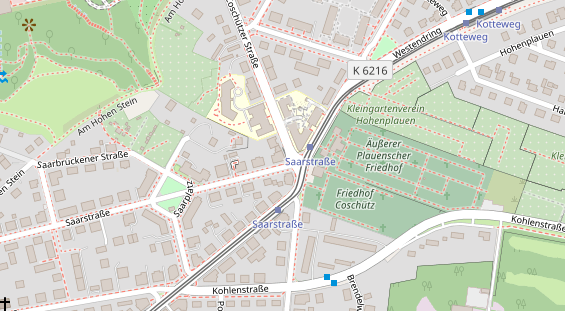 Friseur auf Satellitenbild