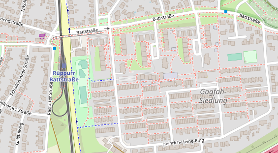 Friseur auf Satellitenbild