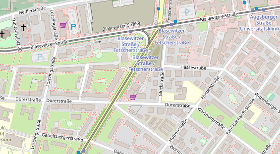 Friseur auf Satellitenbild