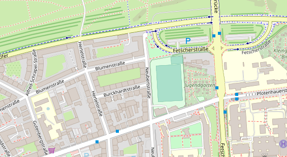 Friseur auf Satellitenbild