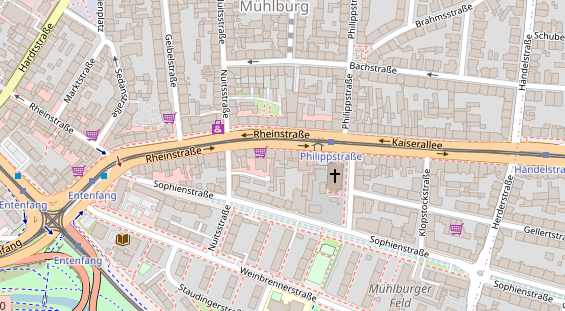 Friseur auf Satellitenbild