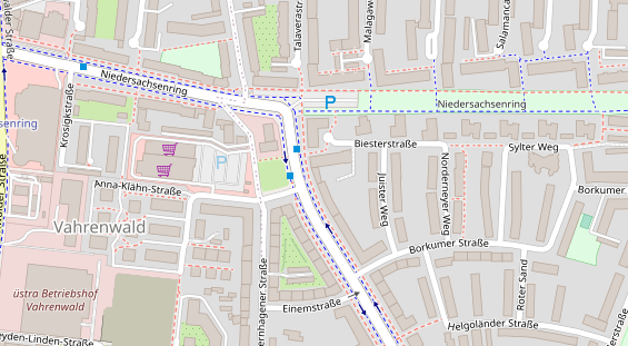 Friseur auf Satellitenbild