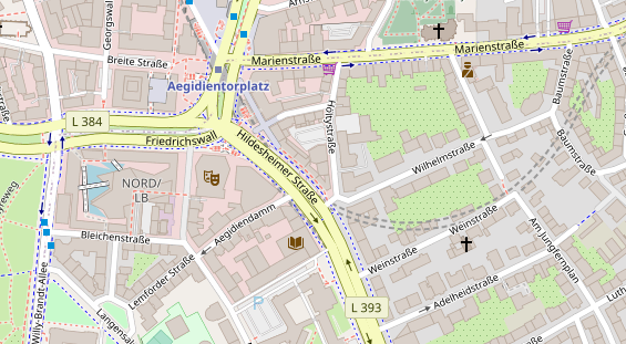 Friseur auf Satellitenbild