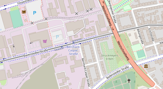 Friseur auf Satellitenbild