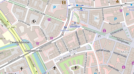 Friseur auf Satellitenbild