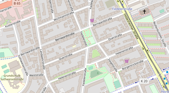 Friseur auf Satellitenbild