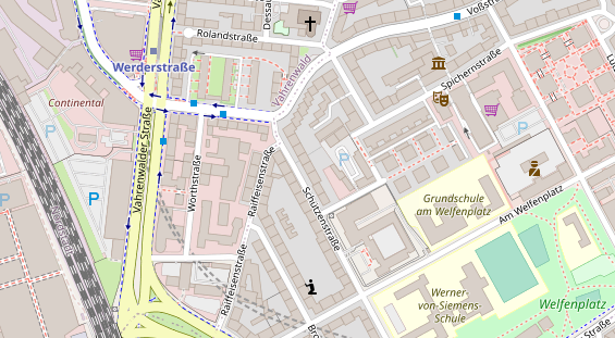 Friseur auf Satellitenbild