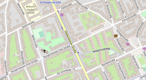 Friseur auf Satellitenbild