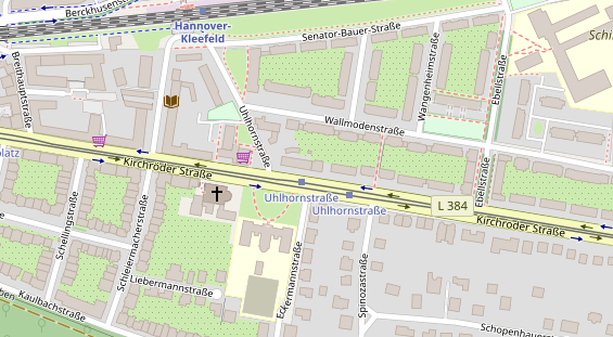 Friseur auf Satellitenbild