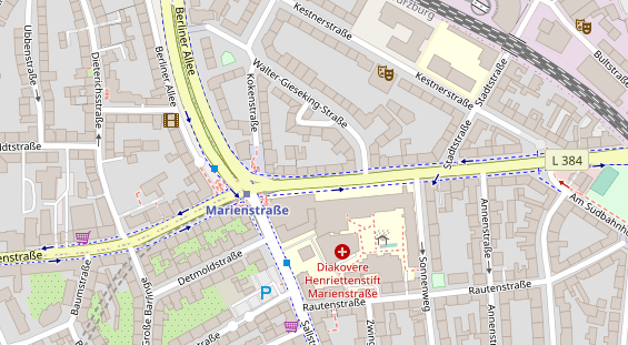 Friseur auf Satellitenbild