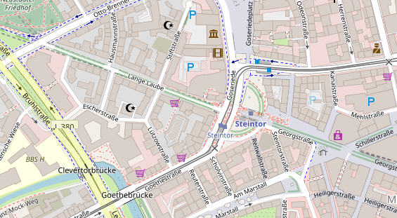 Friseur auf Satellitenbild