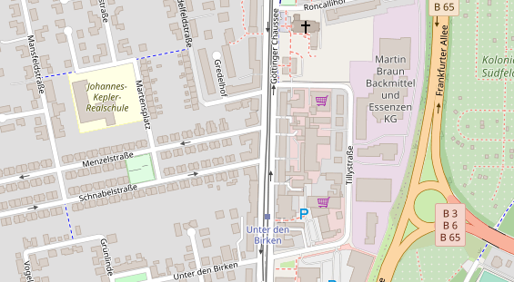 Friseur auf Satellitenbild