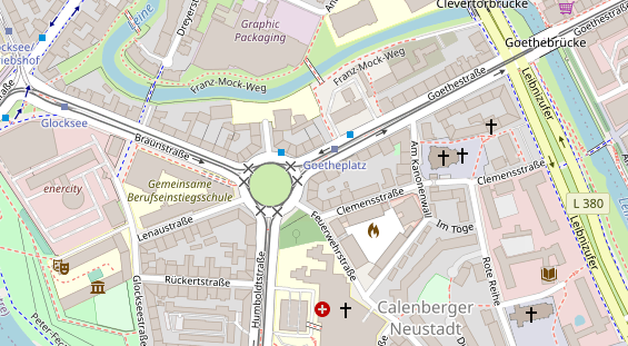 Friseur auf Satellitenbild