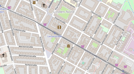 Friseur auf Satellitenbild