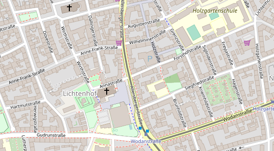 Friseur auf Satellitenbild