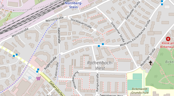 Friseur auf Satellitenbild