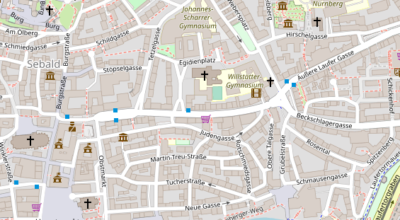 Friseur auf Satellitenbild