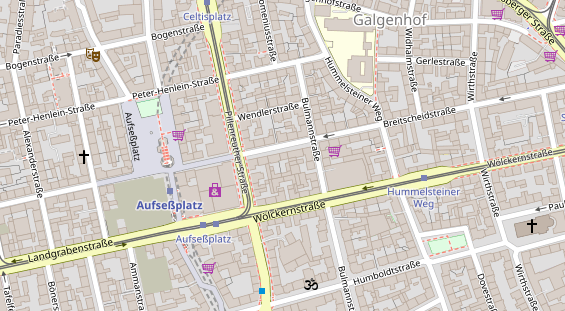 Friseur auf Satellitenbild