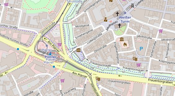 Friseur auf Satellitenbild