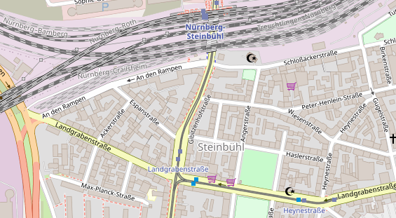 Friseur auf Satellitenbild