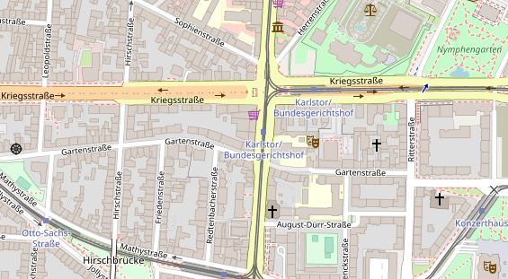 Friseur auf Satellitenbild