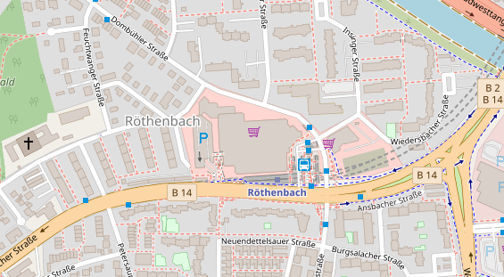 Friseur auf Satellitenbild