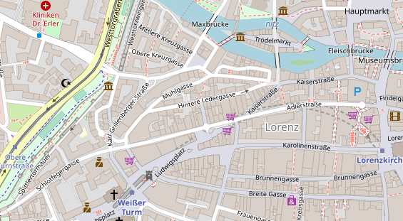 Friseur auf Satellitenbild