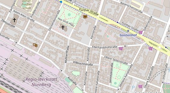 Friseur auf Satellitenbild