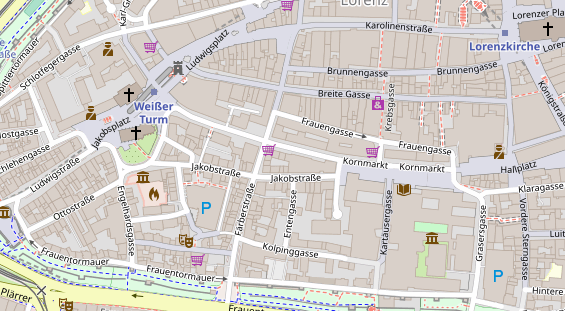 Friseur auf Satellitenbild