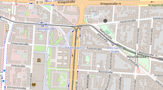 Friseur auf Satellitenbild