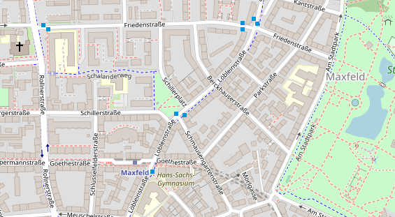 Friseur auf Satellitenbild