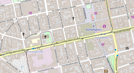 Friseur auf Satellitenbild